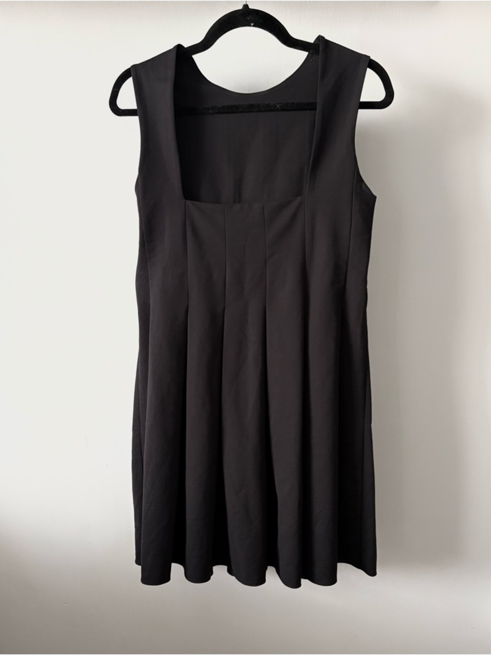 COS Black Sleeveless Pleated Mini Dress | Size XS